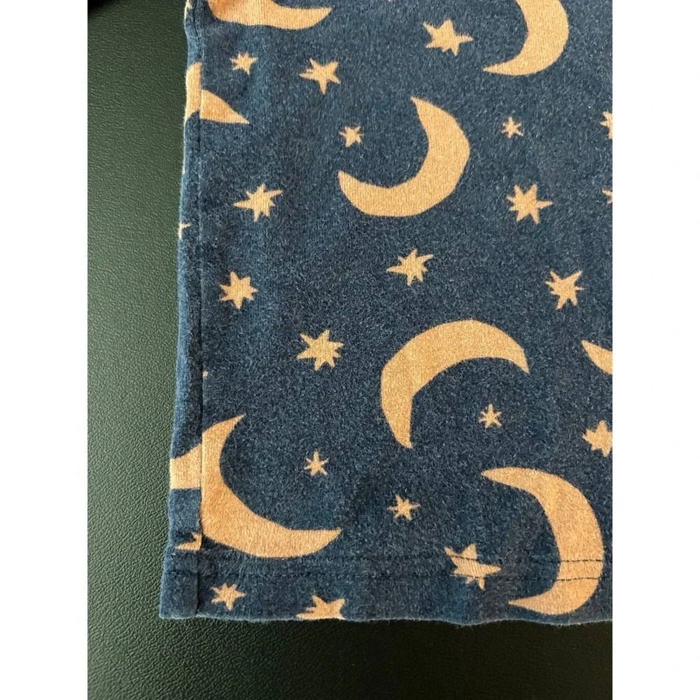 Old Navy Toddler 3T Pajama Top Navy Blue Moon Star Celestial Long Sleeve 1347